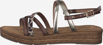 s.Oliver Strap Sandals in Brown