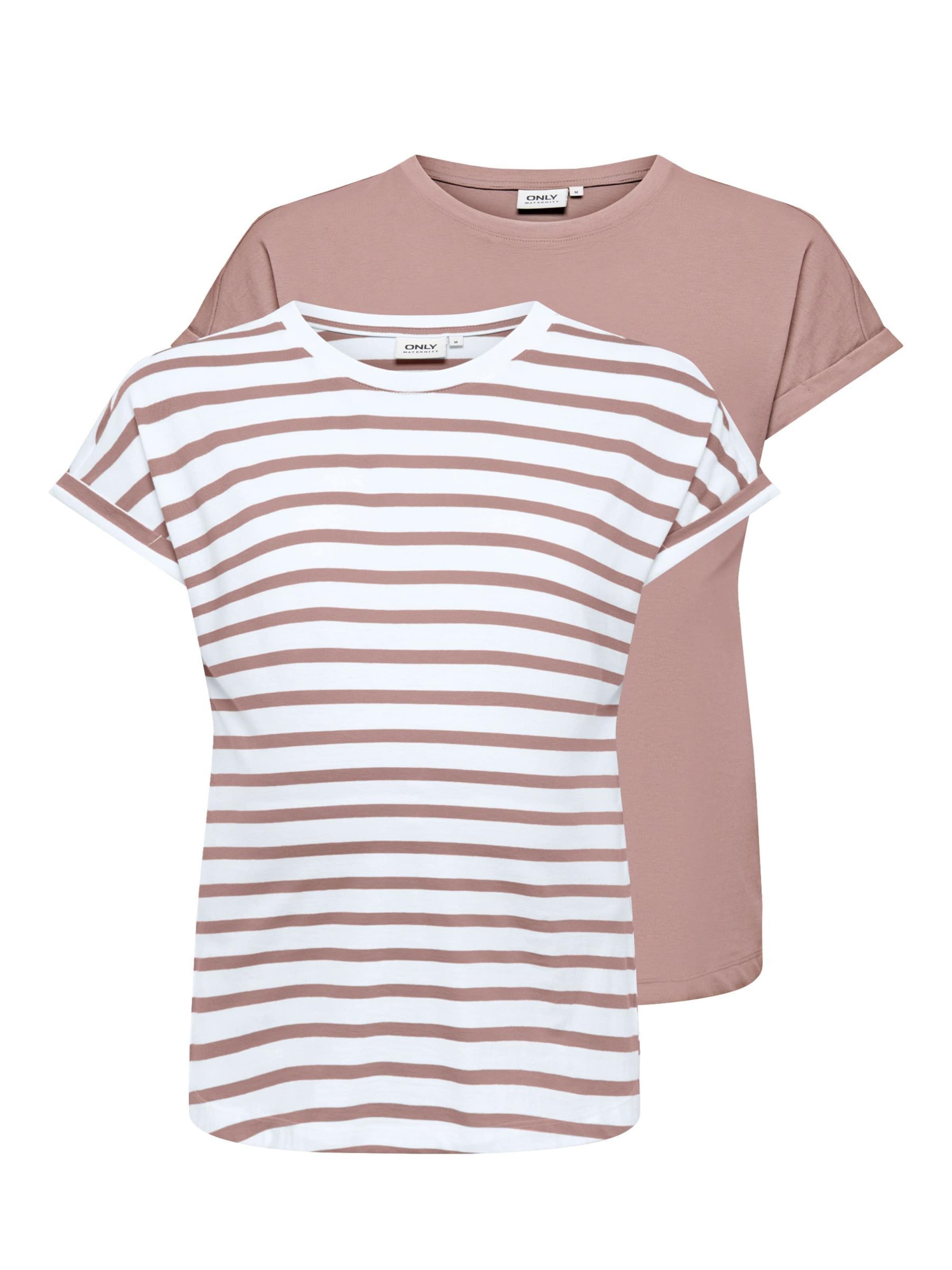 Maglietta 'ONLHappy' di Only Tall in rosa: frontale