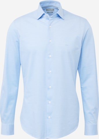 Michael Kors - Ajuste estrecho Camisa en azul: frente