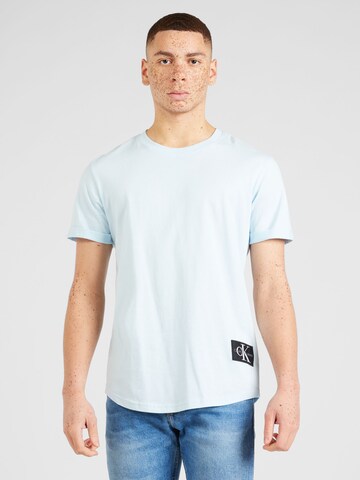 T-Shirt Calvin Klein Jeans en bleu : devant