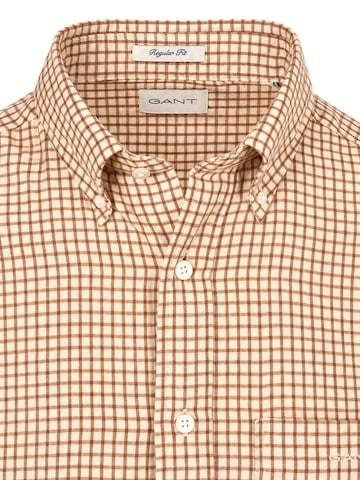 GANT Regular Fit Hemd‌‌‌‌‌‌ in Braun