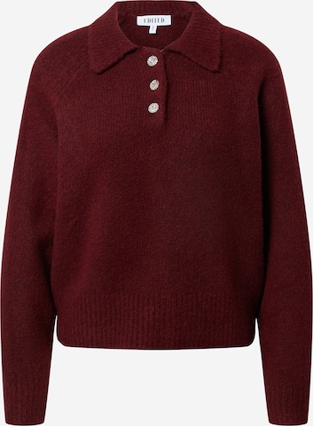 Pullover 'Clemence' di EDITED in rosso: frontale