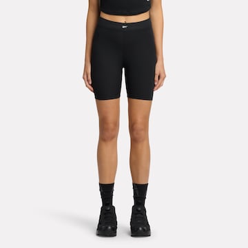 Reebok Skinny Shorts in Schwarz: Vorderseite