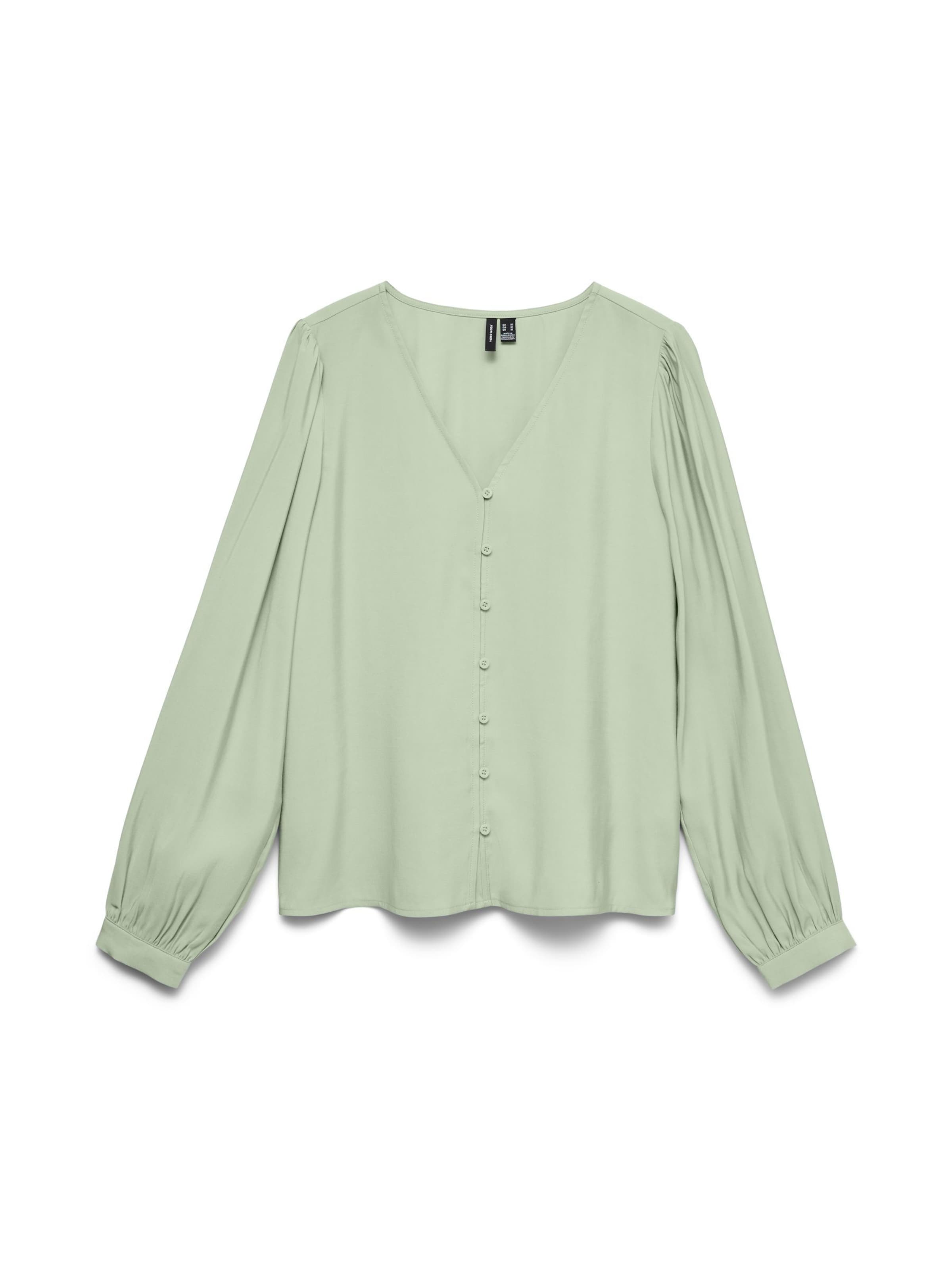 VERO MODA Bluse 'VMLouisa' in Grün: Vorderseite