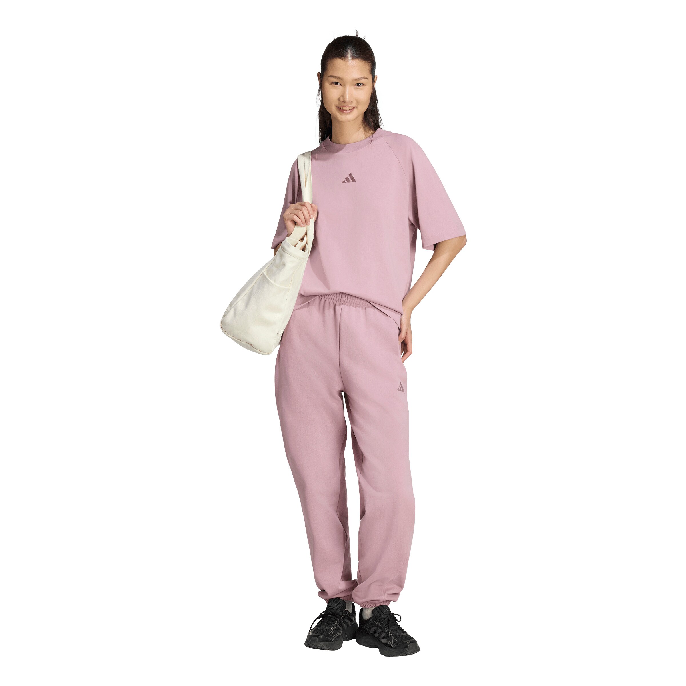 ADIDAS SPORTSWEAR Tapered Παντελόνι φόρμας σε λιλά
