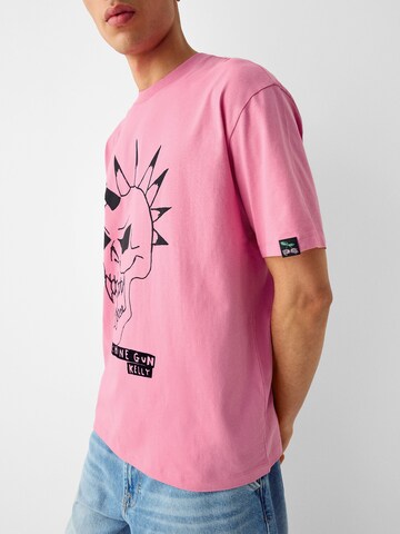 T-Shirt Bershka en rose