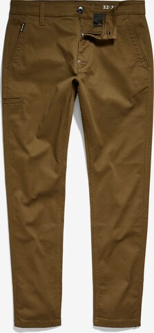 G-Star RAW Skinny Chino in Bruin: voorkant