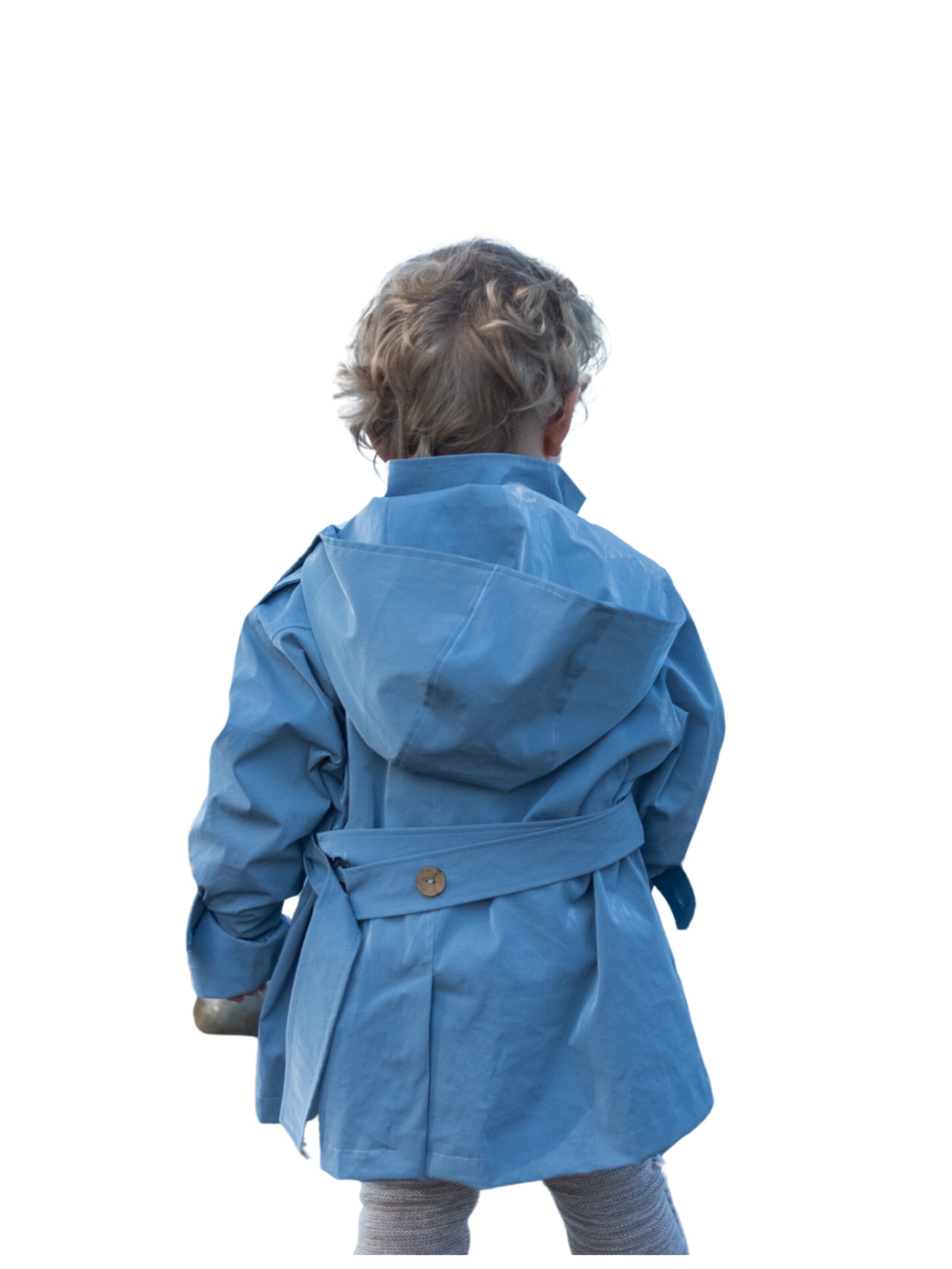 Veste mi-saison ZUBEK en bleu : devant