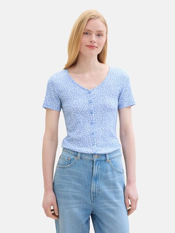 TOM TAILOR DENIM Bluse in Blau: predná strana