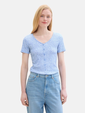 TOM TAILOR DENIM Blouse in Blauw: voorkant