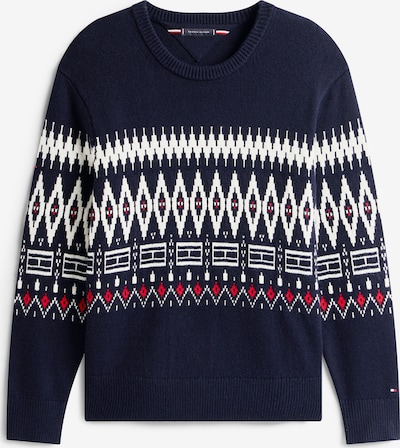 TOMMY HILFIGER Džemperis, krāsa - tumši zils / sarkans / balts, Preces skats