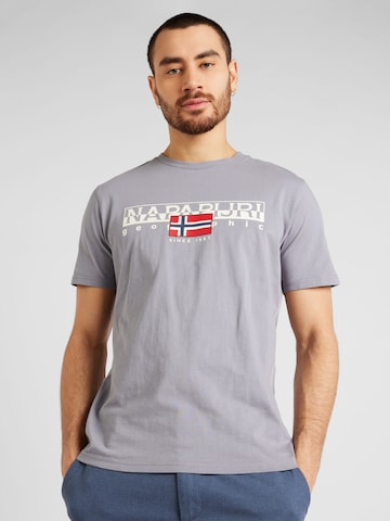 T-Shirt 'S-AYLMER' NAPAPIJRI en gris : devant