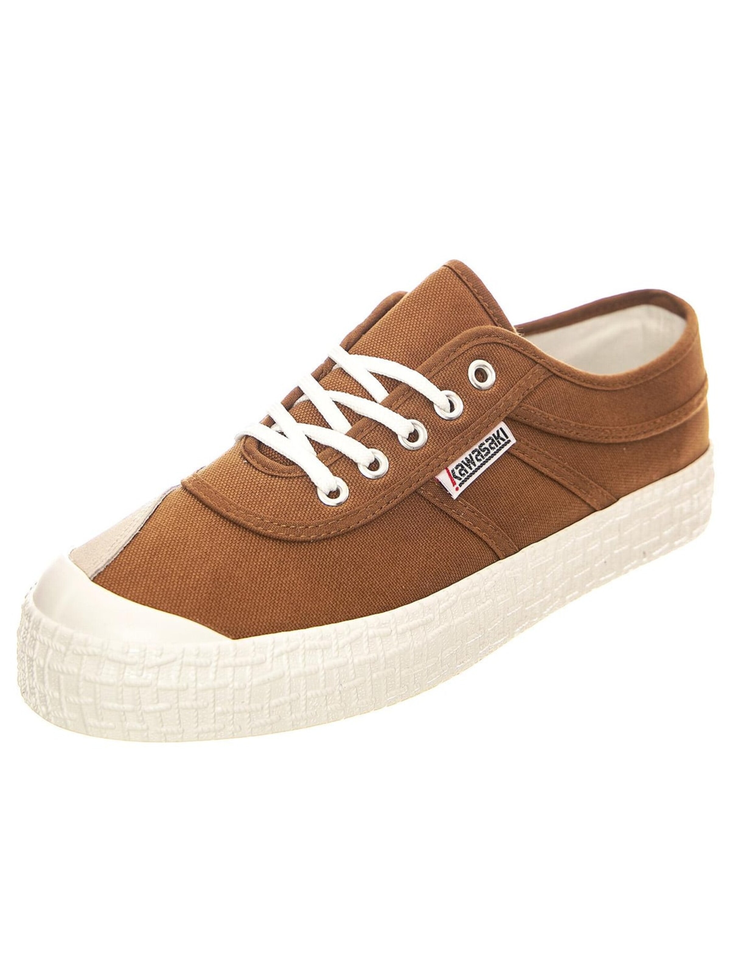 KAWASAKI Athletic lace-up shoe 'W' Original 3.0 Adobe Shoes' in Brown: front