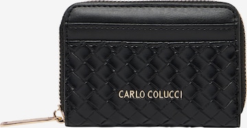 Carlo Colucci Portemonnee ' Devescovi ' in Zwart: voorkant