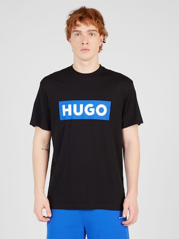 HUGO - Camiseta 'Nico' en negro: frente