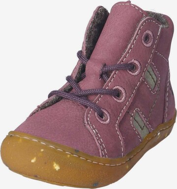 Pepino First-Step Shoes in Purple: front