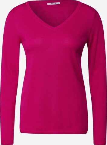 CECIL Sweater in Pink: front