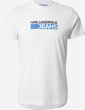 Maglietta di KARL LAGERFELD JEANS in bianco: frontale
