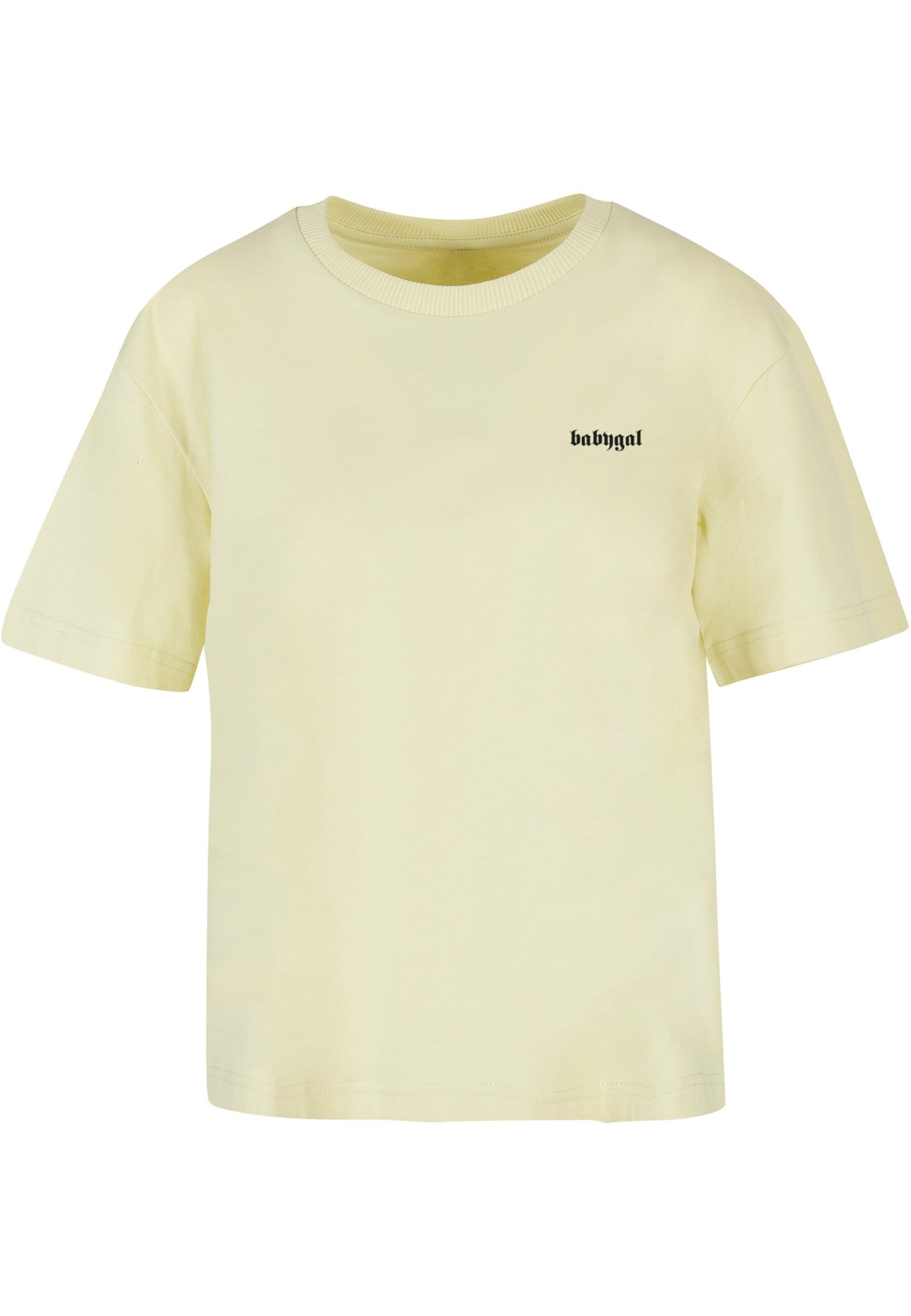 T-shirt 'Babygal' Mister Tee en jaune : devant
