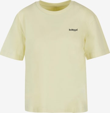 T-shirt 'Babygal' Mister Tee en jaune : devant