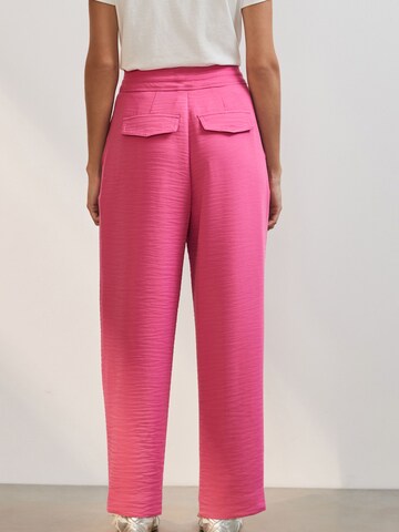 Next Loose fit Pleat-front trousers in Pink