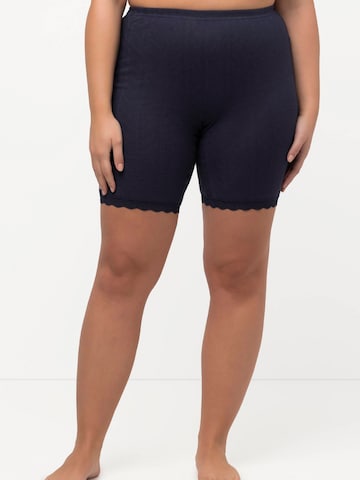 Ulla Popken Skinny Shapingbroek in Blauw: voorkant