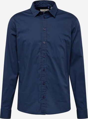 Coupe regular Chemise BLEND en bleu : devant