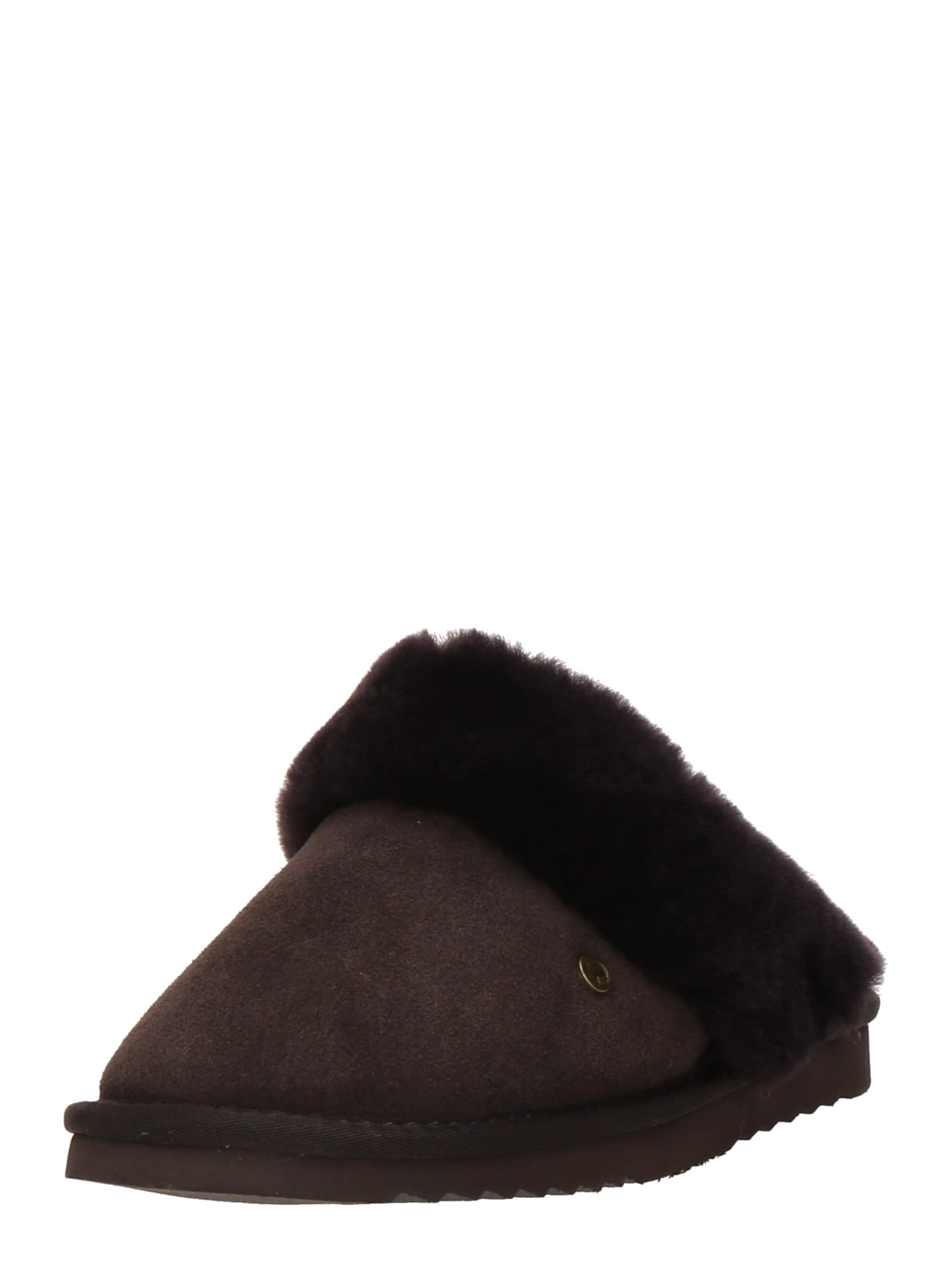 Pantoufle 'Flurry' Warmbat en marron : devant