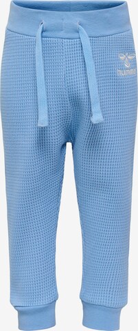 Hummel Tapered Pants in Blue: front