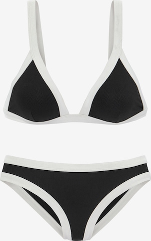 Triangle Bikini de sport VENICE BEACH en noir : devant