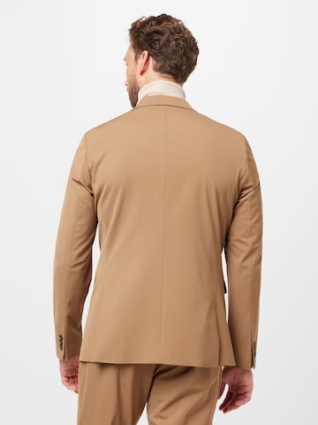 Coupe slim Costume 'LIAM' SELECTED HOMME en beige