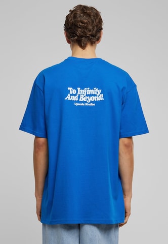 MT Upscale T-shirt 'Love Story' i blå