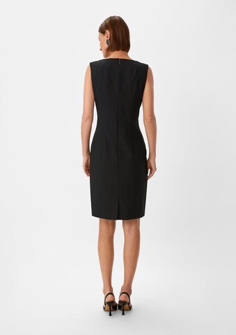 COMMA Sheath Dress in Black: back