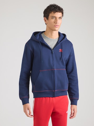 ADIDAS ORIGINALS Jopa na zadrgo 'ESSENTIALS' | modra barva: sprednja stran