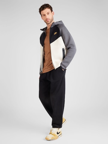 Nike Sportswear Zip-Up Hoodie 'TCH FLEECE' in Grey
