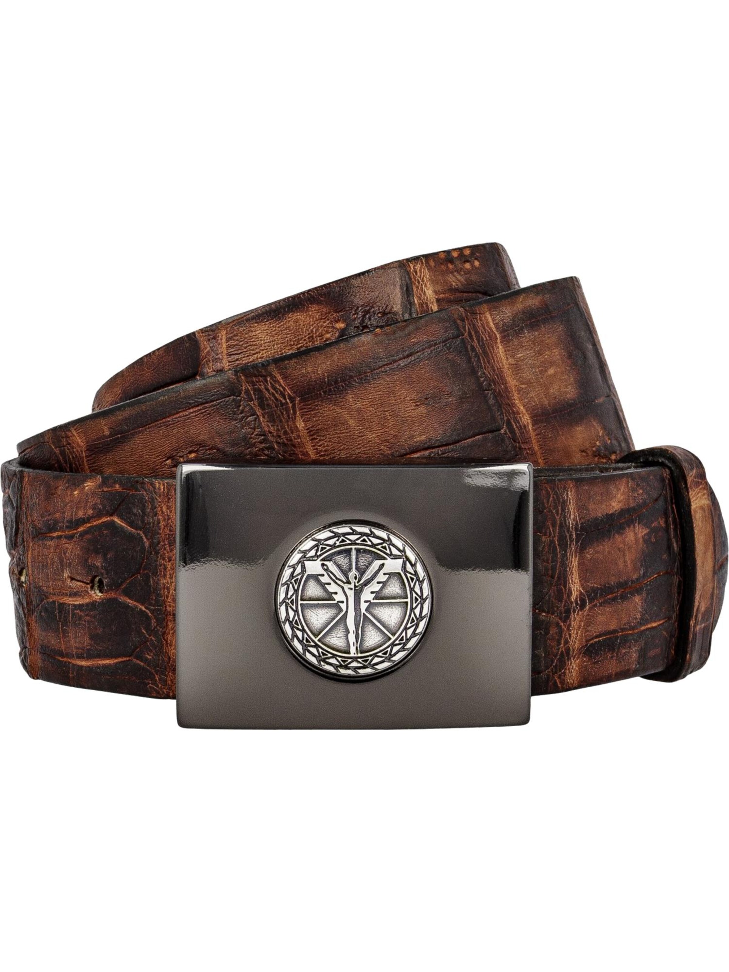 Carlo Colucci Belt ' Ciaccia ' in Brown: front