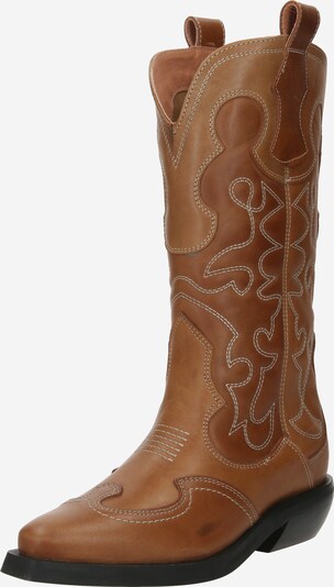 PAVEMENT Bottes de cowboy 'Julianne Antique' en marron, Vue avec produit