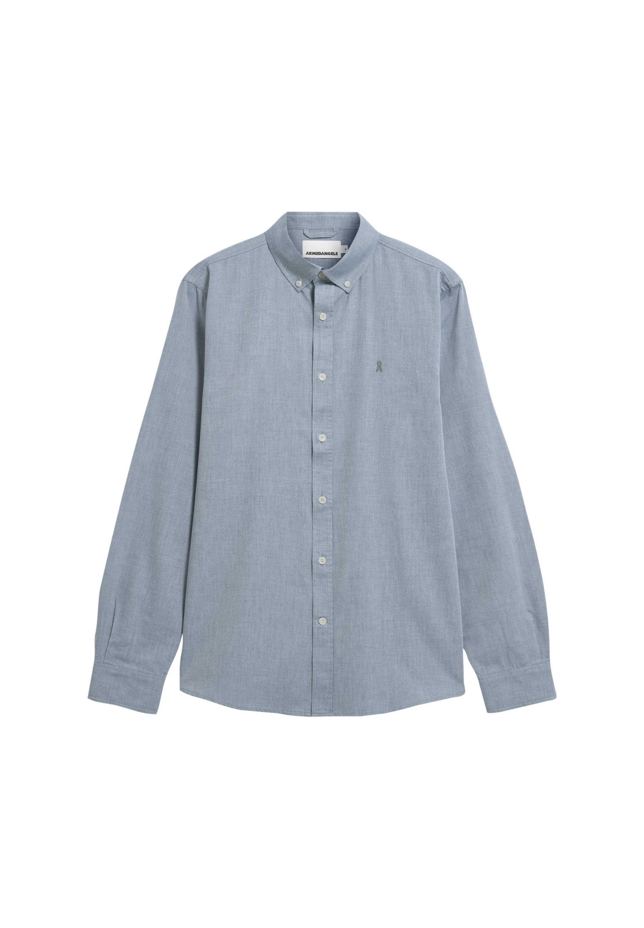 ARMEDANGELS Regular fit Button Up Shirt 'Quaasa' in Green: front