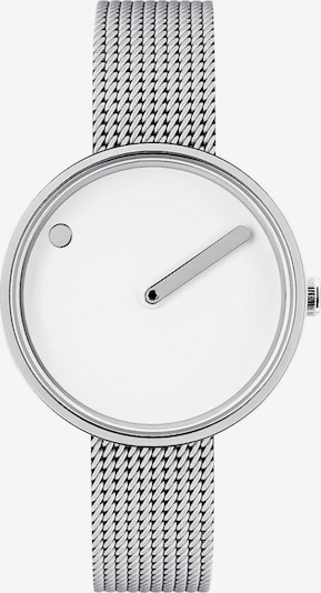 Picto Uhr in silber / weiß, Produktansicht