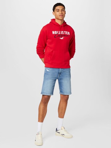 Sweat-shirt HOLLISTER en rouge