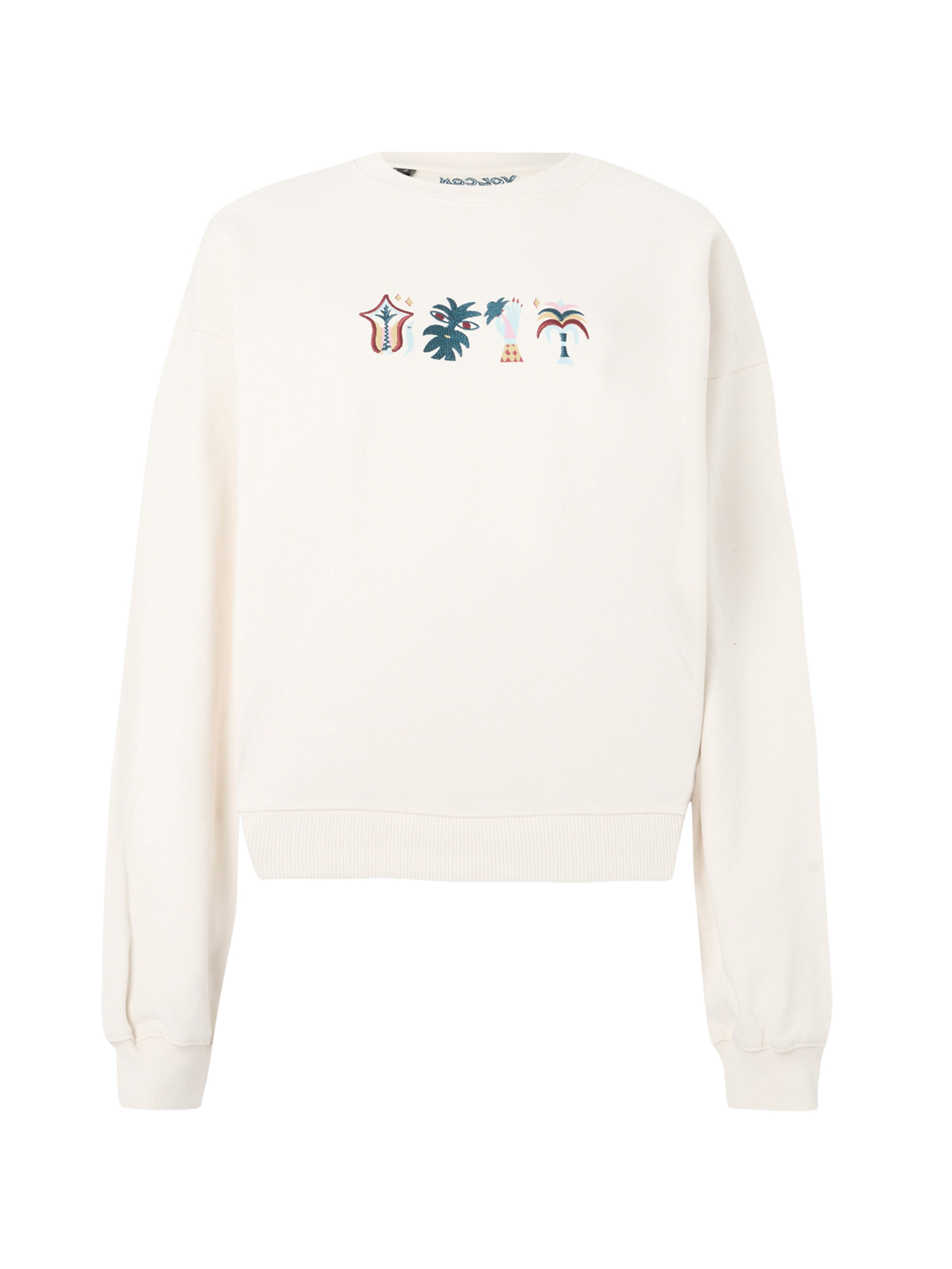 VolcomSweater majica 'BRUNO LUCAS CREW' - bijela boja: prednji dio