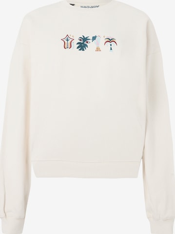 VolcomSweater majica 'BRUNO LUCAS CREW' - bijela boja: prednji dio