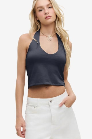 No Matter What Top in Grau: Vorderseite
