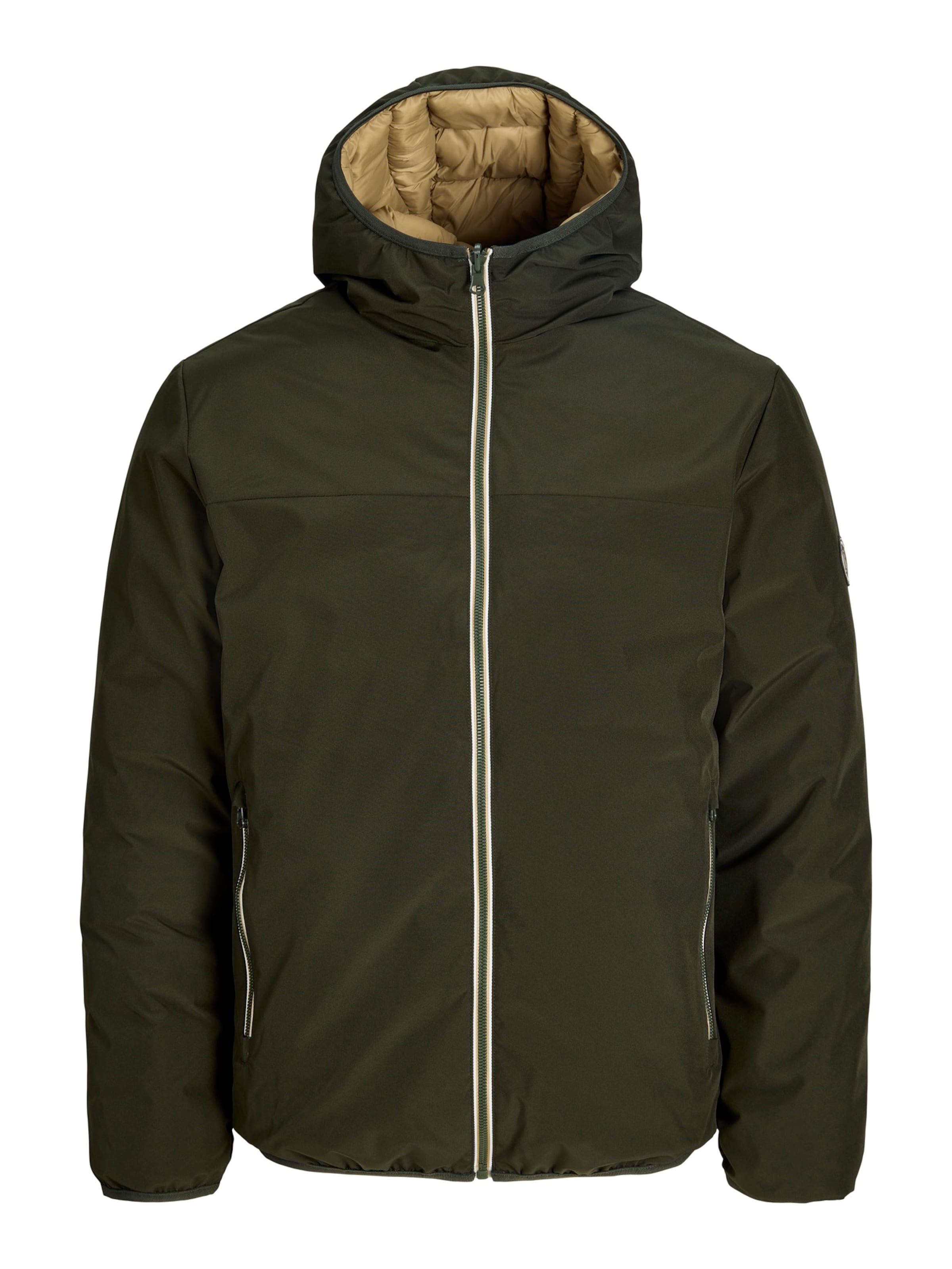 JACK & JONES Winter Jacket 'JJEBROOKLYN' in Green: front