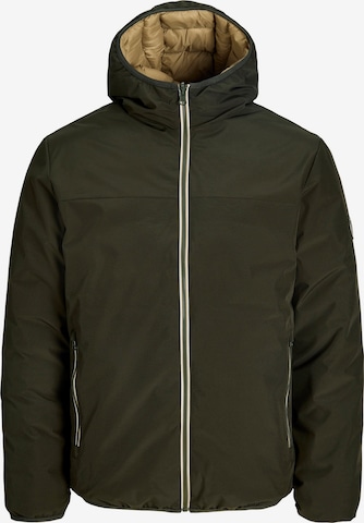 JACK & JONES Winter Jacket 'JJEBROOKLYN' in Green: front