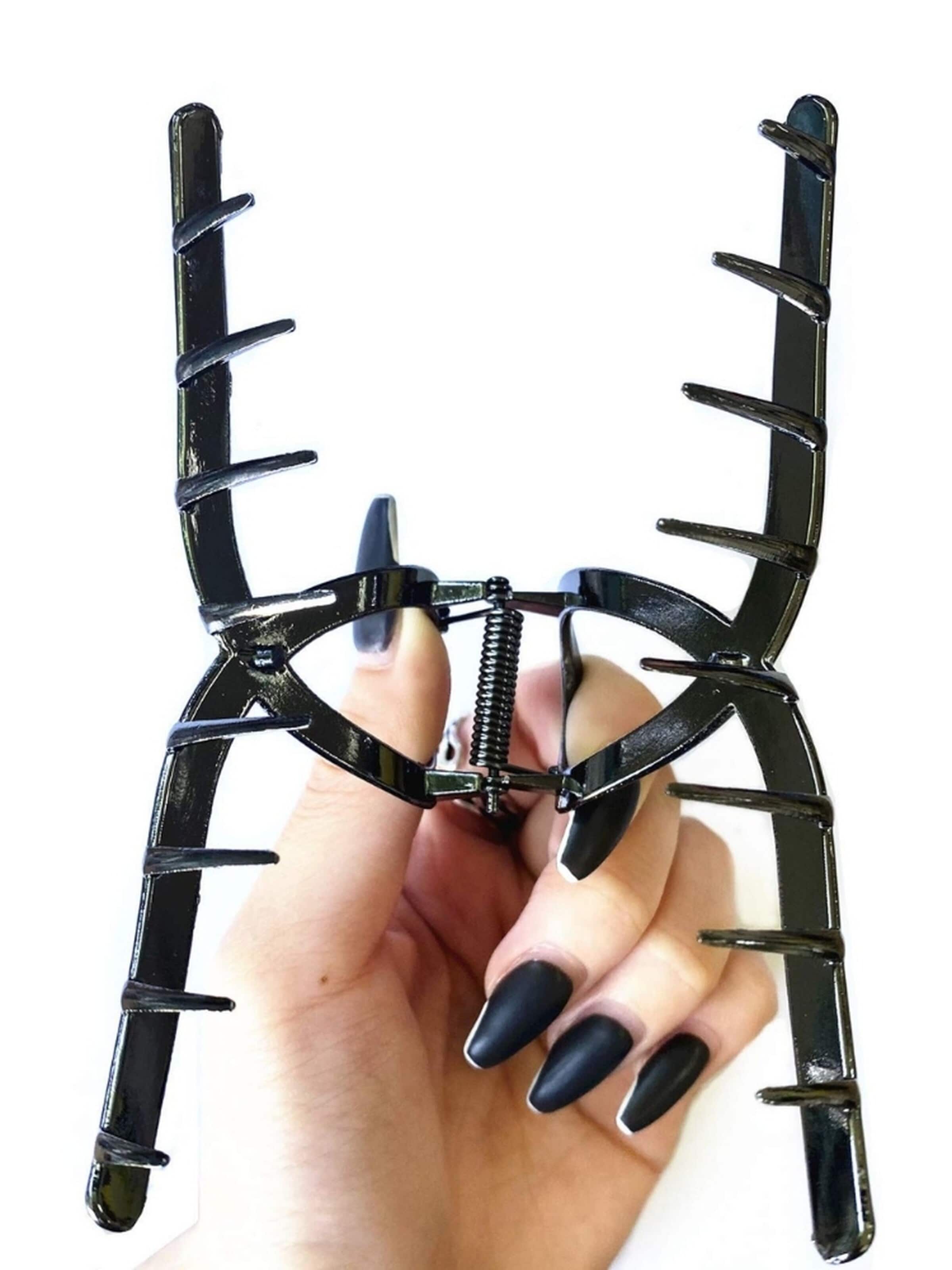 Ornamento per i capelli 'Iva Metal Hair Claw - Black' di soho Hair accesoires in nero