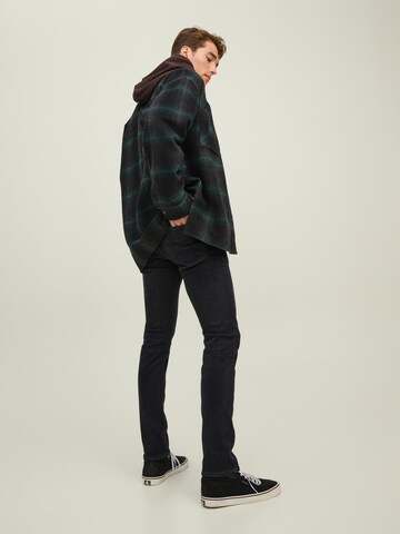 Coupe slim Jean 'Glenn Evan' JACK & JONES en noir