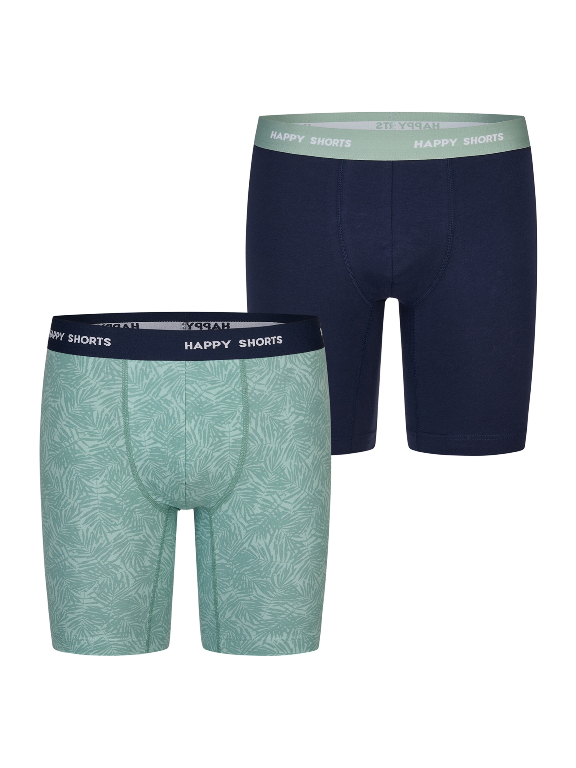 Boxers ' Jersey Boxer Briefs ' Happy Shorts en bleu : devant