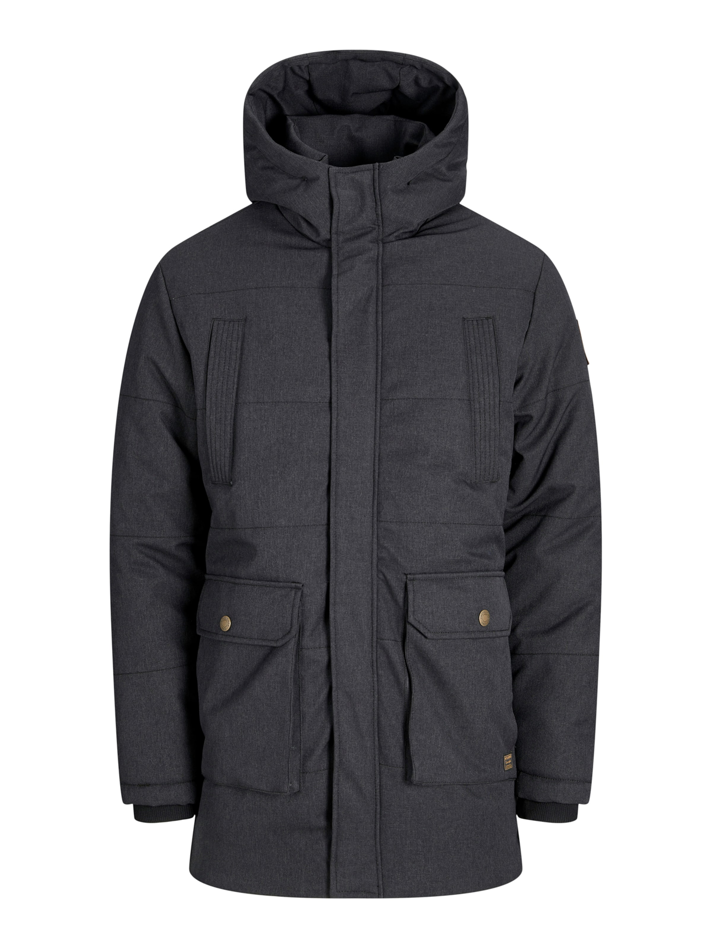 JACK & JONES - Parca de invierno 'FINN' en negro: frente