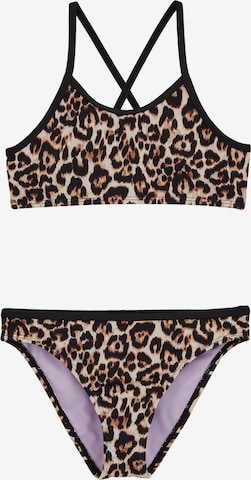 WE Fashion T-Shirt Bikini värissä musta: etupuoli